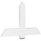 Ekena Millwork Eugene Architectural Grade PVC Gable Bracket, 48"W x 28"H x 2"D x 6"F, 14/12 Pitch GBP048X28X0206EUG00 - alternate 1